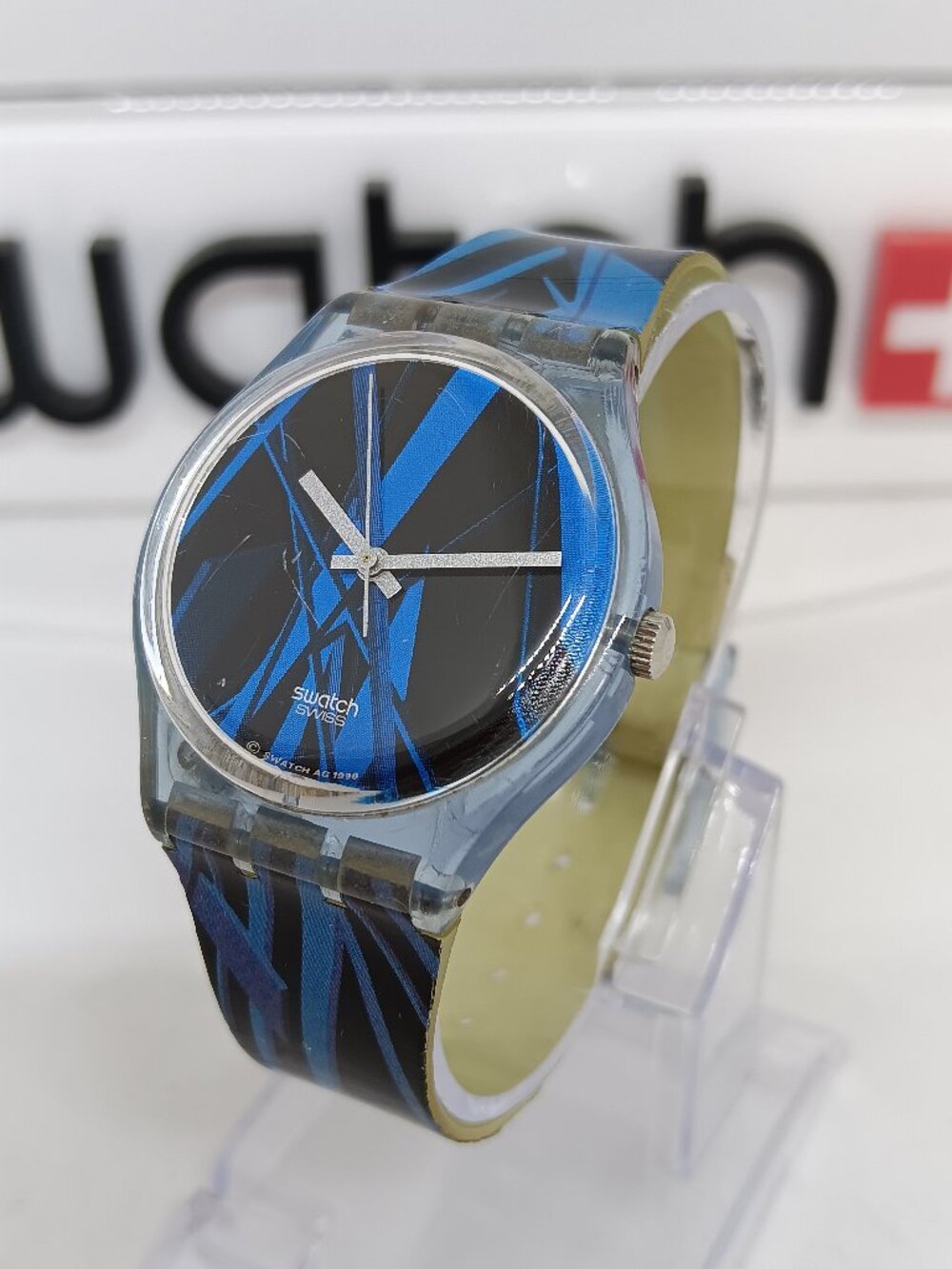 VINTAGE 1997 Swatch GN169 "Swatch Points" Unisex 34mm Swiss Watch PLS READ